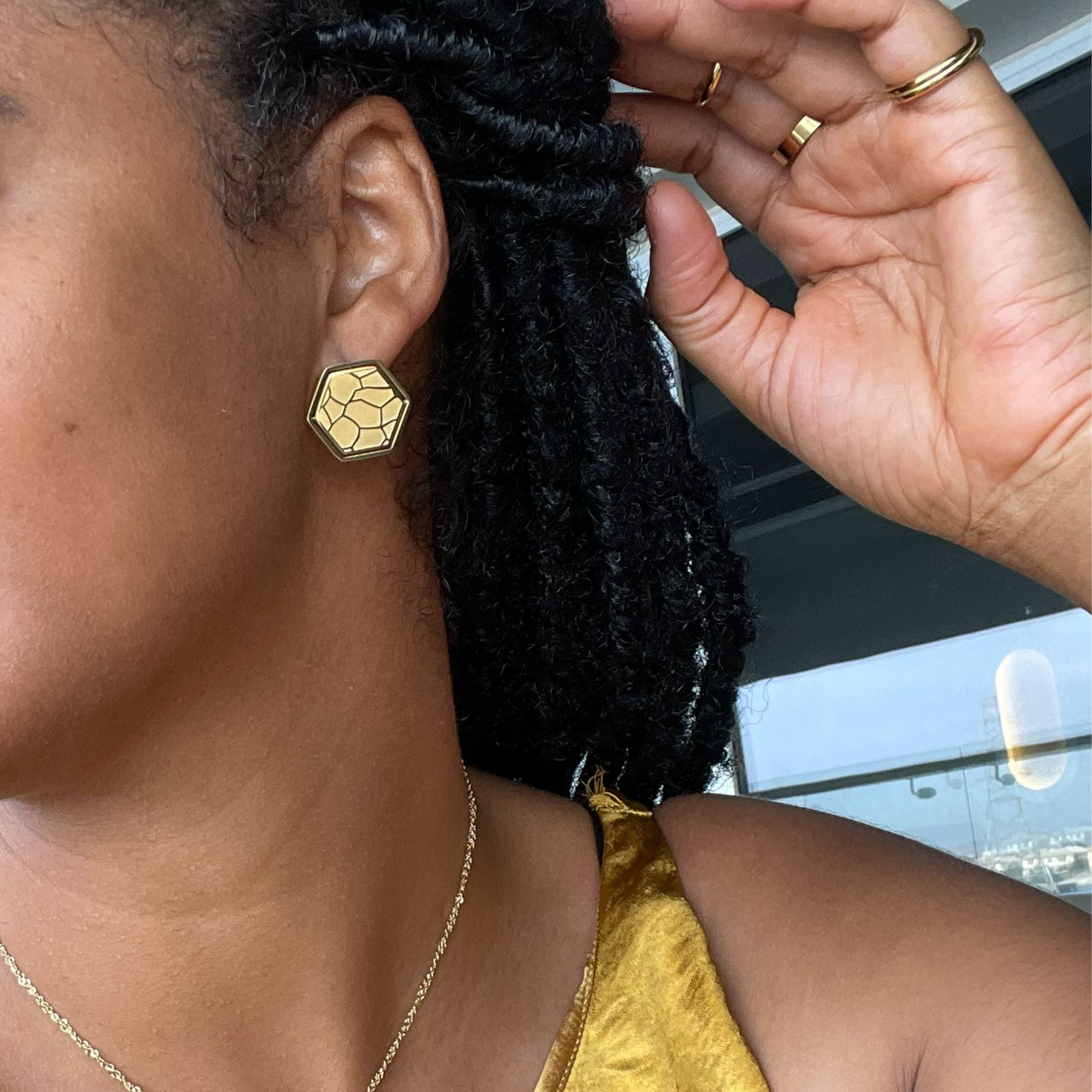 Kintsugi Stud Earrings