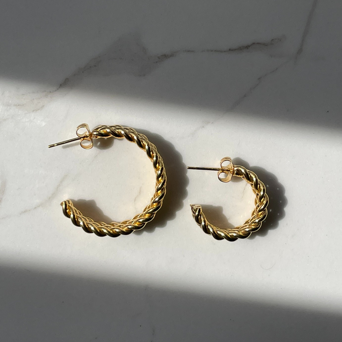 Triple Frenchies hoop earrings