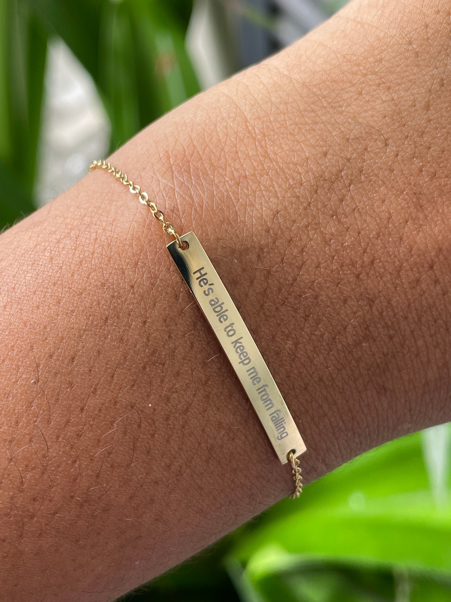 Affirmation Bar Bracelet (Customizable)