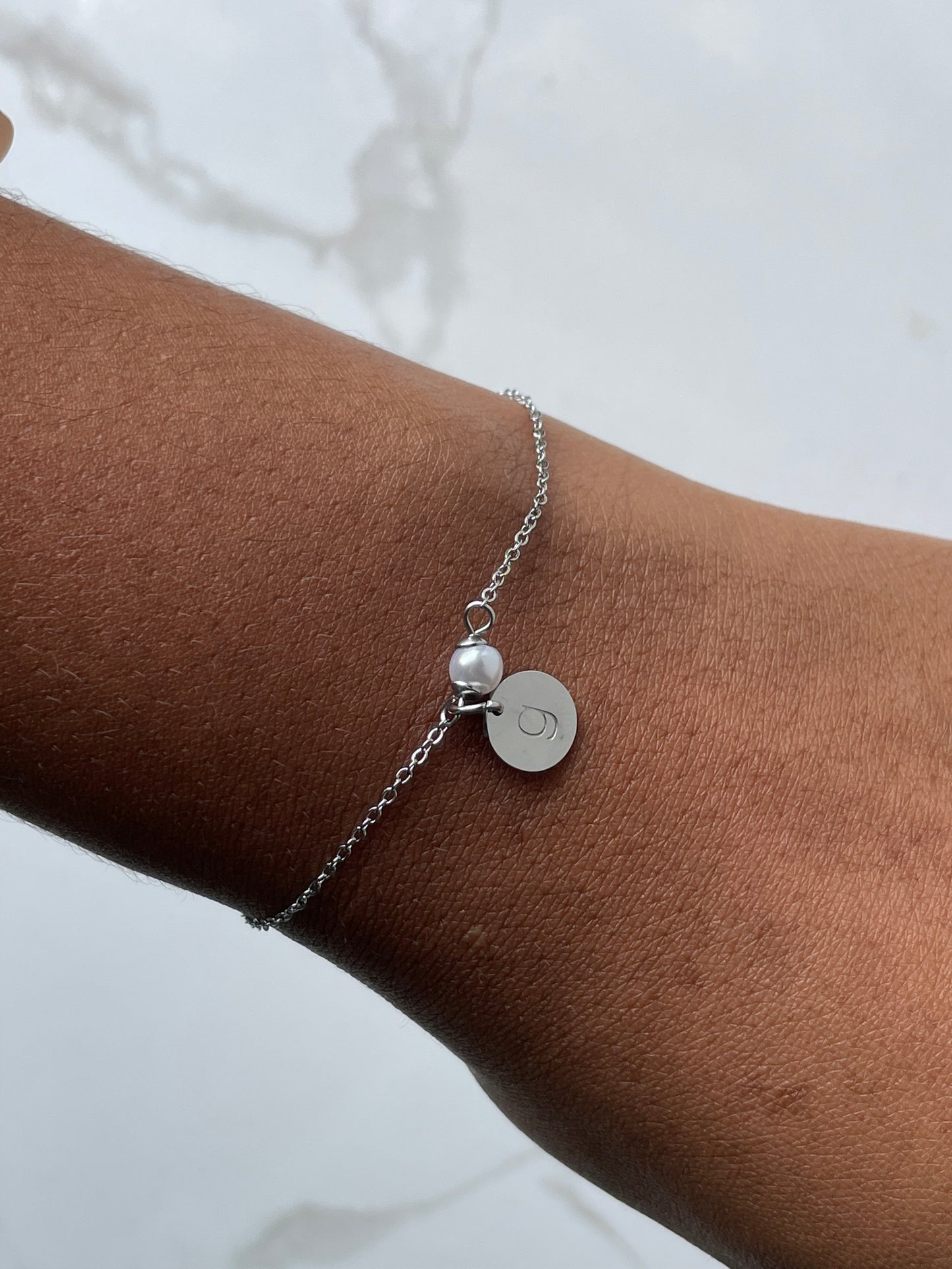 Pearl Disc Bracelet