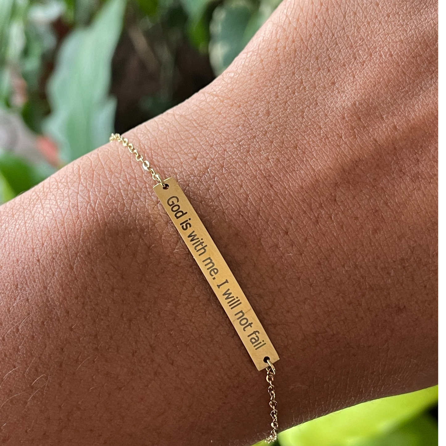 Affirmation Bar Bracelet (Customizable)