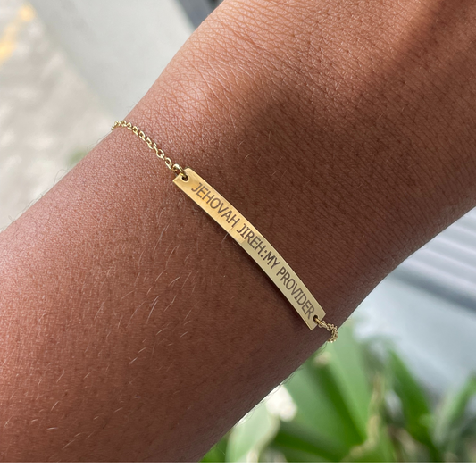 'Jehovah Jireh-My Provider' Affirmation bracelet